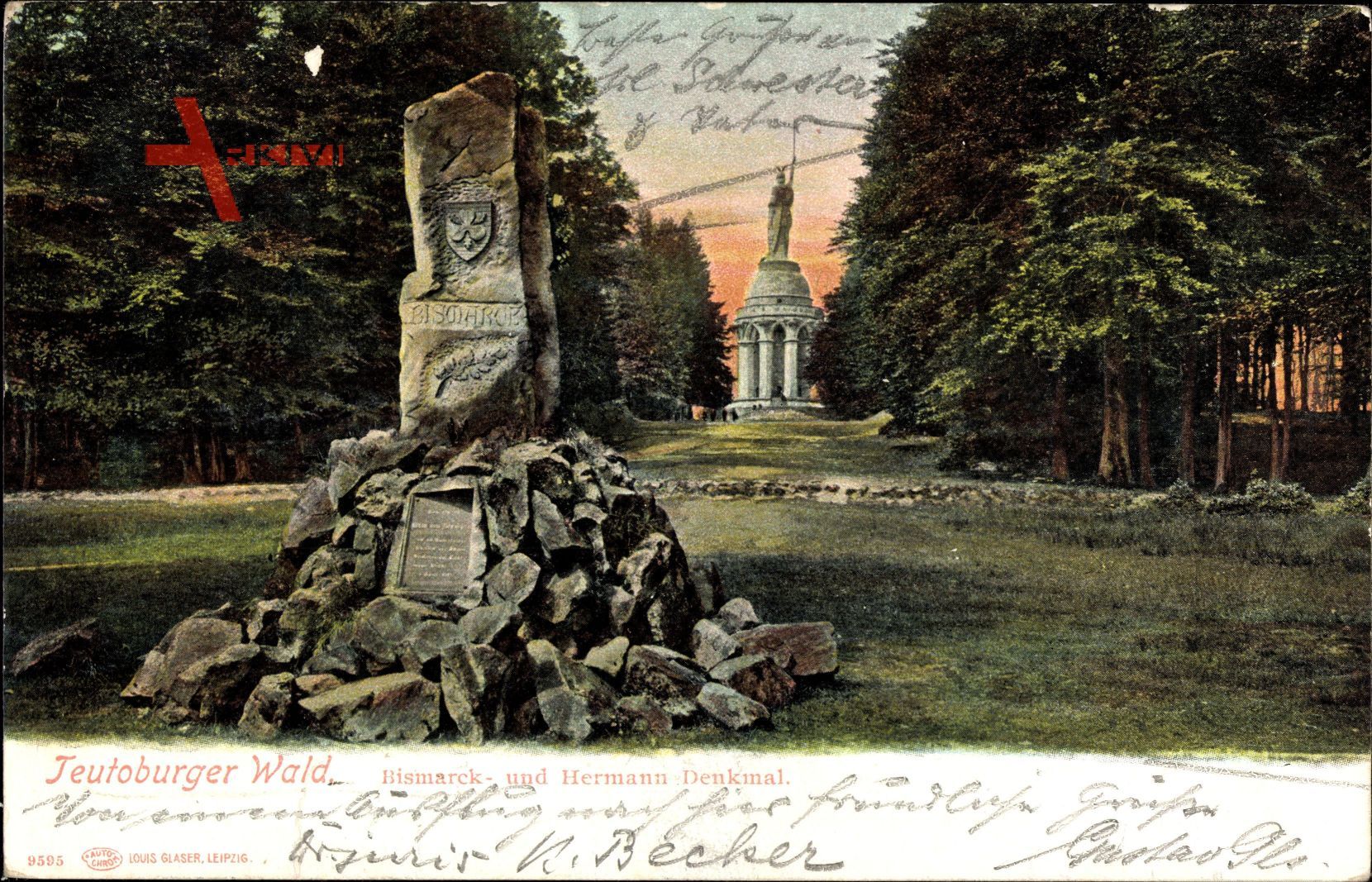 Detmold in Nordrhein Westfalen, Bismarck und Hermann Denkmal