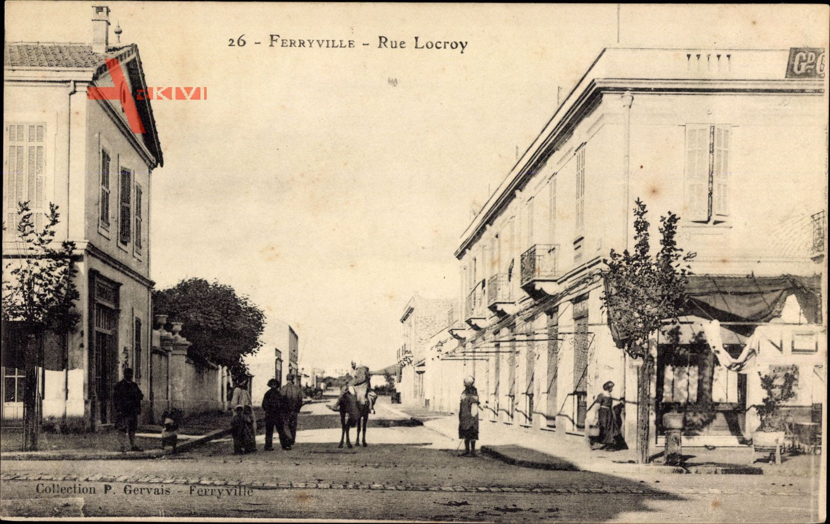 Ferryville Tunesien, Rue Locroy, Straßenpartie, Gebäude