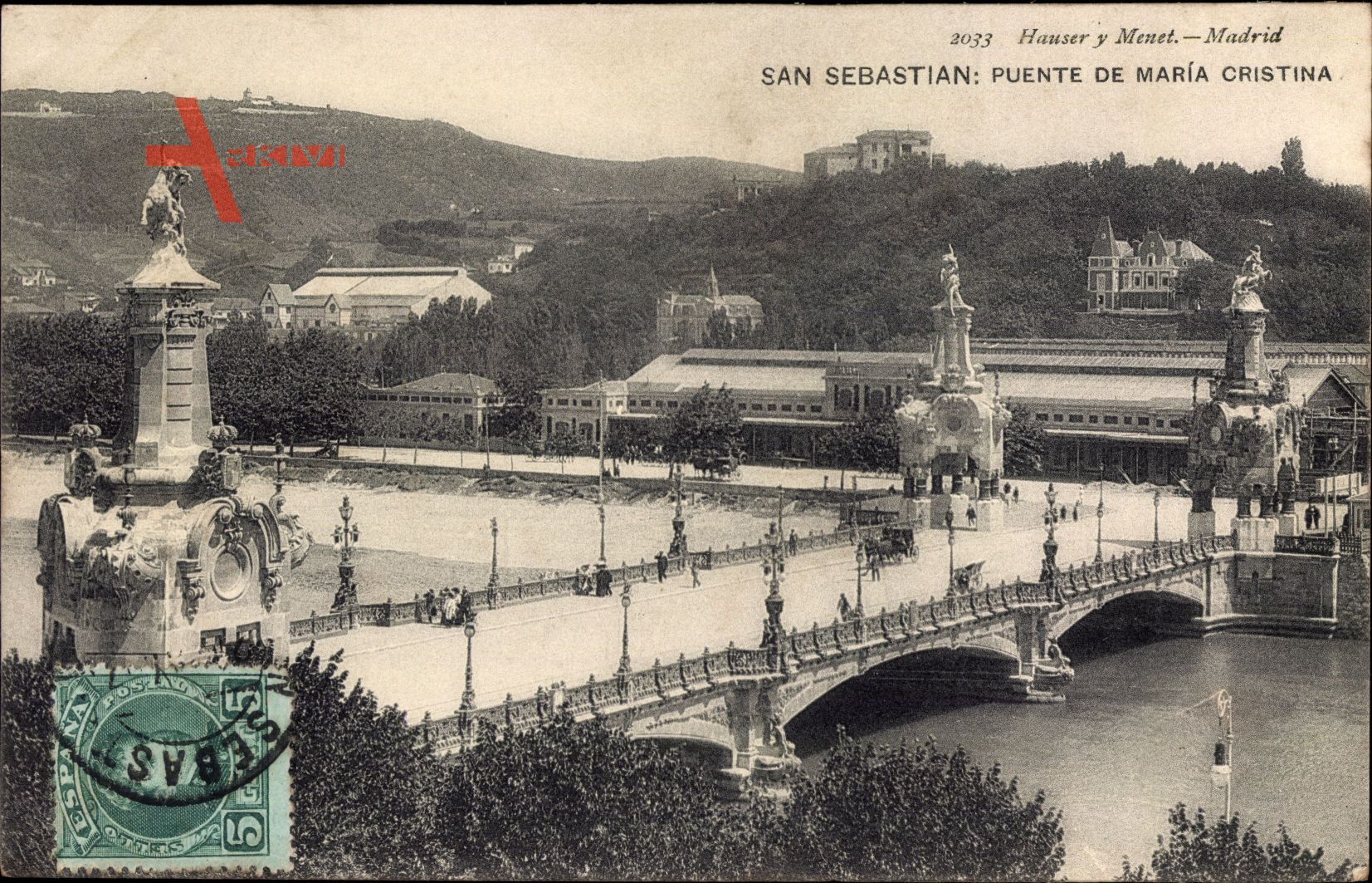 Donostia San Sebastián Baskenland, Puente de Maria Cristina, Brücke
