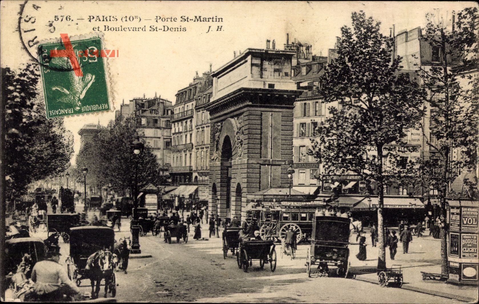 Paris 10e, Porte St. Martin et Boulevard St. Denis