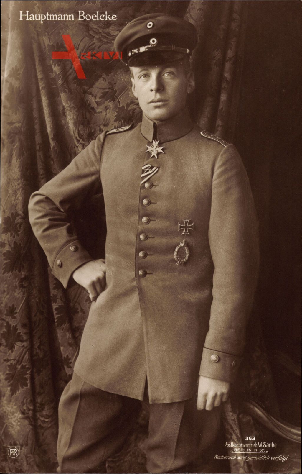 Jagdflieger Oswald Boelcke, Sanke 363, Militärpilot, Merité Orden