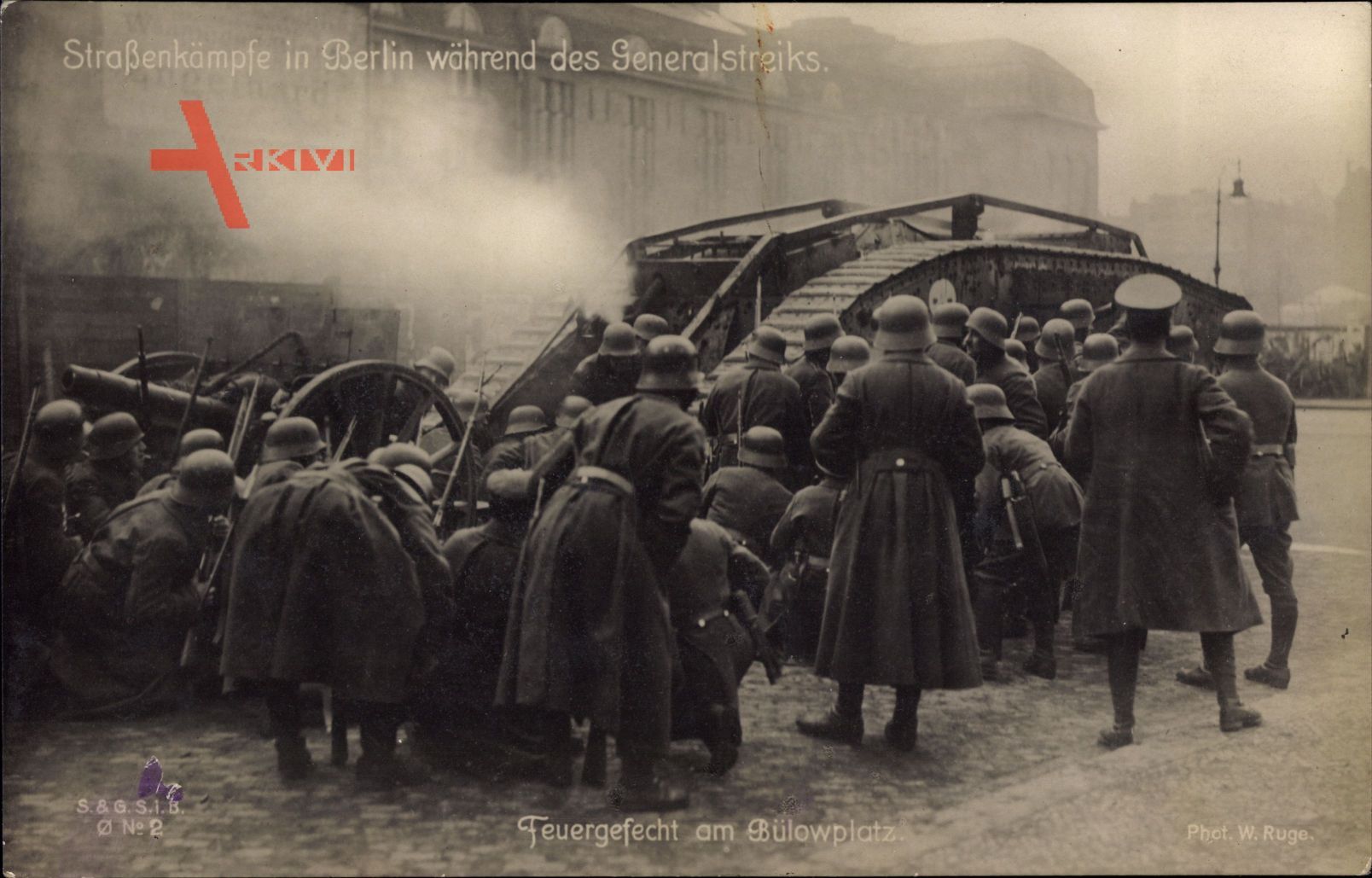 Berlin, Straßenkämpfe, Generalstreik, Märzkämpfe 1919, Panzer, Bülowplatz