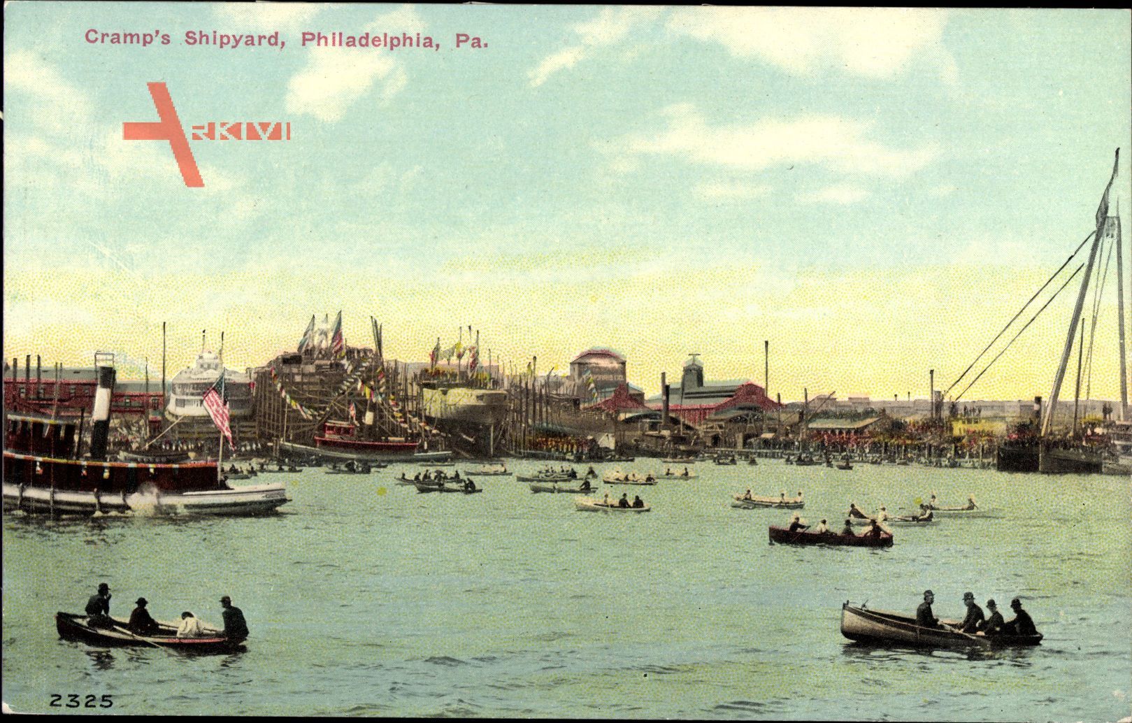 Philadelphia Pennsylvania USA, Cramps Shipyard, Werft, Ruderboote