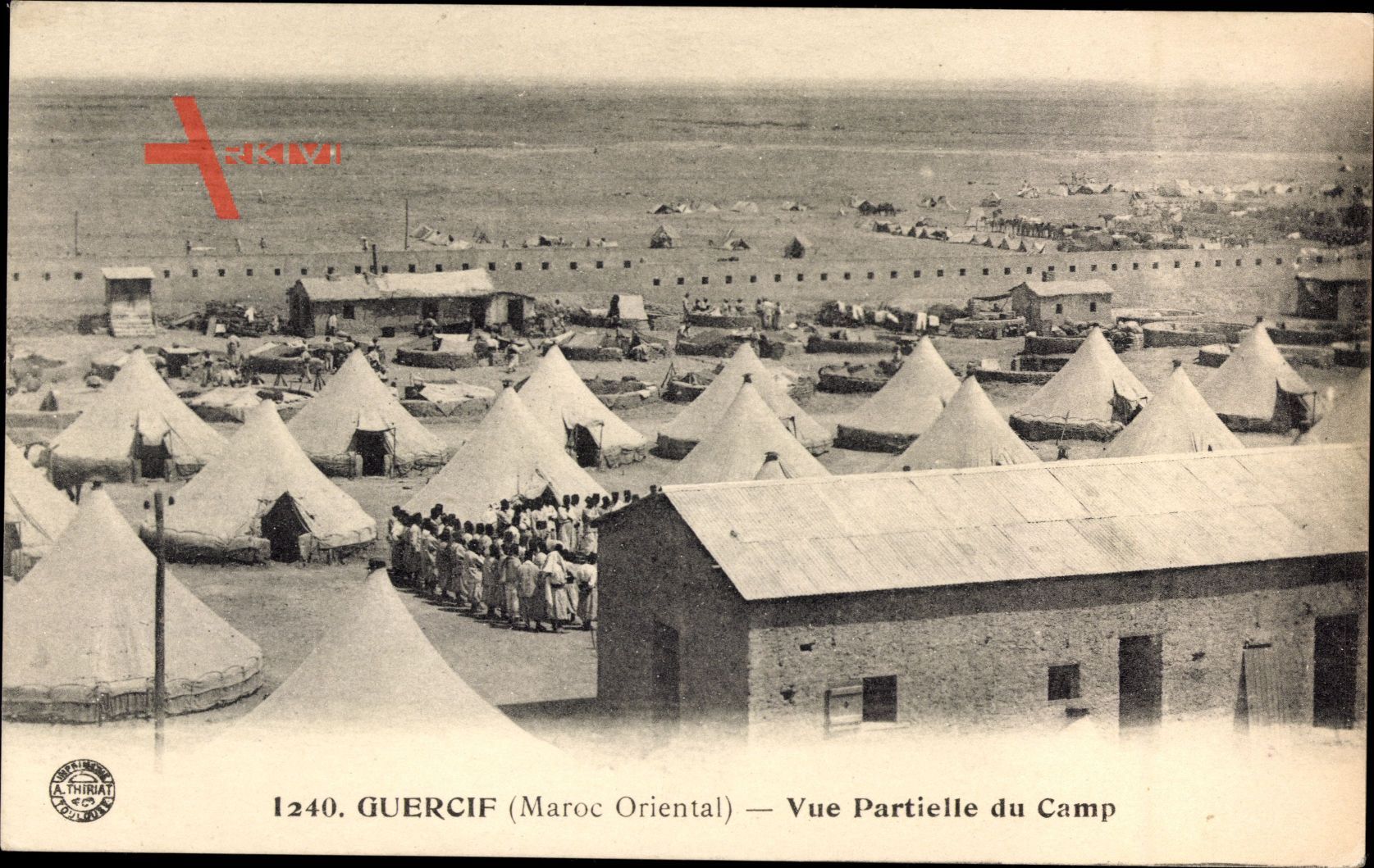 Guercif Marokko, Vue partielle du Camp, Militärlager