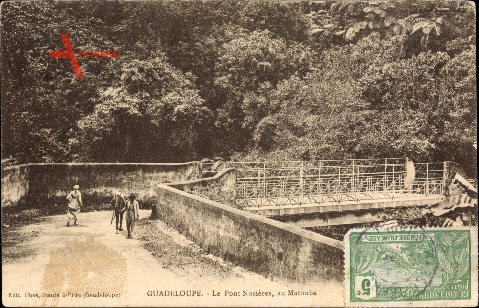 Guadeloupe, Le Pont Nozières, au Matouba, Brücke