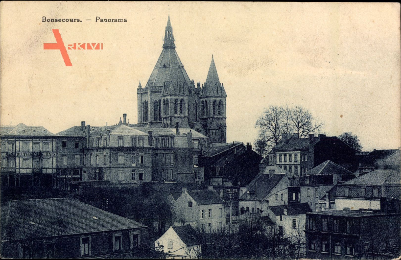 Bonsecours Péruwelz Wallonien Hennegau, Panorama, Kirche