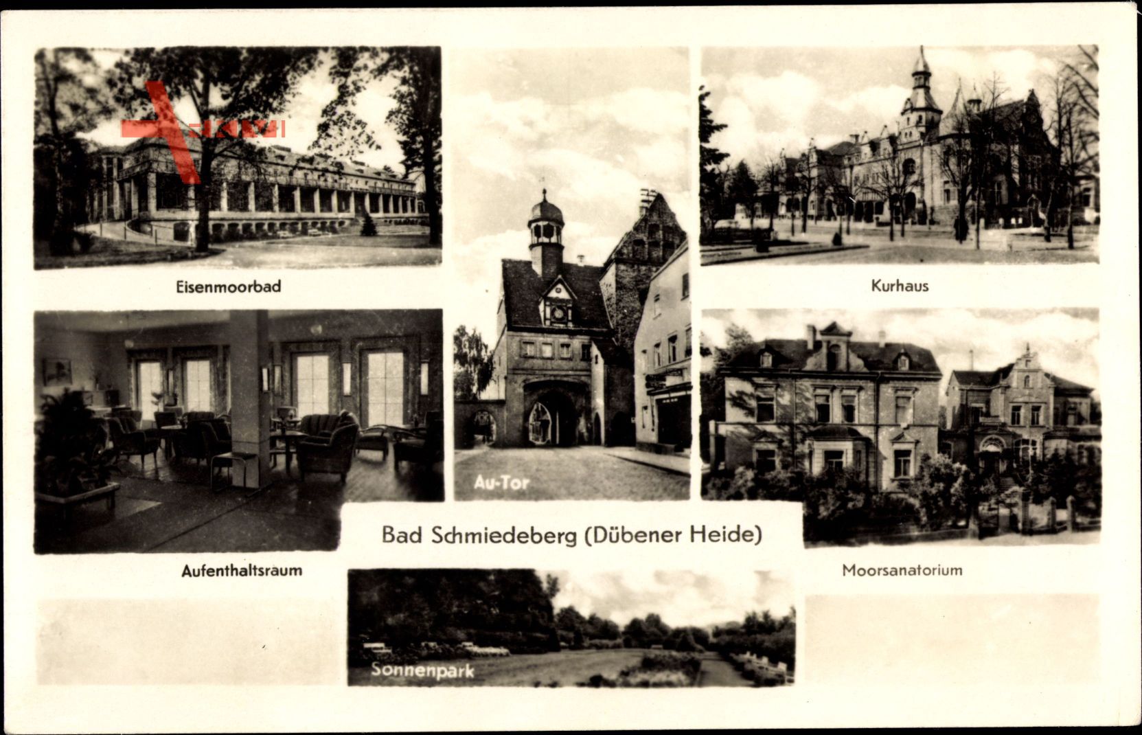 Bad Schmiedeberg in der Dübener Heide, Eisenmoorbad, Kurhaus, Sanatorium