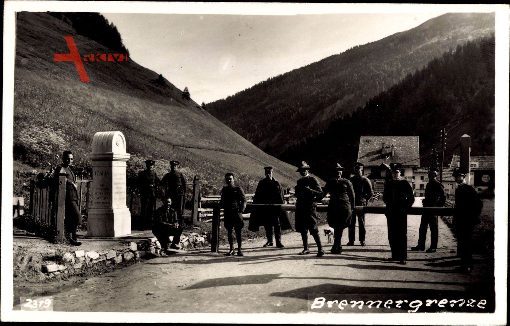Brennergrenze, Grenzsoldaten, Schranke, Überfahrt nach Italien