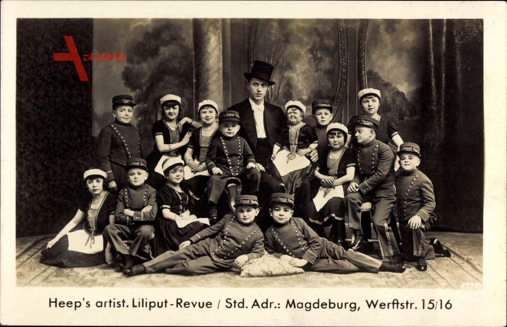 Heeps artist. Liliput Revue, Magdeburg, Werftstraße 15, Varieté
