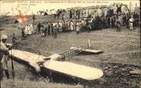 Colonne Tadla, Juin 1913, Lieutenant de la Morlaye, Mauvais atterrissage