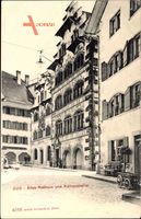 Zug Stadt Schweiz, Altes Rathaus und Rathauskeller, Giebelhaus