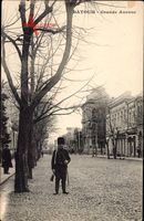 Batumi Georgien, Grande Avenue, Hauptstraße, Soldat