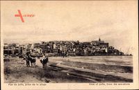 Jaffa Israel, Prise de la Plage, Blick vom Strand auf die Siedlung