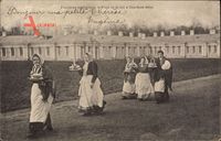 Tsarskoye Selo Russland, Femmes apportant le Pain et le Sel, Russen, Brot