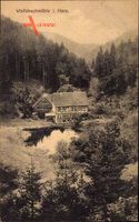 Hohegeiß Braunlage im Oberharz, Blick auf die Wolfsbachmühle