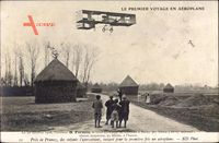 Premier Voyage en Aéroplane, H. Farman, Biplan, 30 Octobre 1908