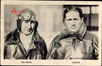 Joseph Le Brix, Dieudonné Costes, Flugstreckenrekord