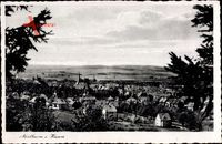 Northeim in Niedersachsen, Totalansicht der Ortschaft, Kirchturm