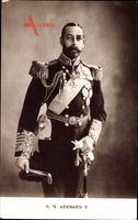 König Georg V. von England, Standportrait, Uniform, Orden