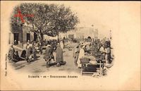 Bizerte Tunesien, Boucheries Arabes, Marktplatz mit Schlachtern