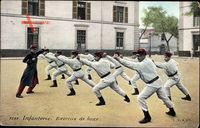 Infanterie, Exercice de boxe, Soldaten beim Boxtraining, Platz