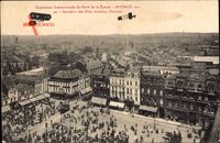 Roubaix Nord, Exposition Internationale 1911, Flugzeuge über der Stadt