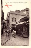 Tanger Marokko, Une Rue de la Fuente Nueva, verschleierte Frauen, Esel
