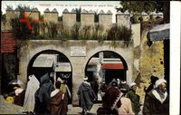 Tanger Marokko, Portes de la Ville conduisant au grand Soko, Araber