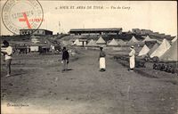 Souk el arba de Tissa Marokko, Vue du camp, Militärisches Zeltlager