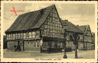 Gifhorn in Niedersachsen, Hotel Ratsweinkeller, H. Heuer, Fachwerkhaus