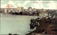 Pittsburgh Pennsylvania USA, The Three Rivers, Drei Flüsse