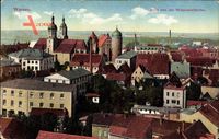 Wurzen in Sachsen, Blick von der Wenceslaikirche auf die Stadt